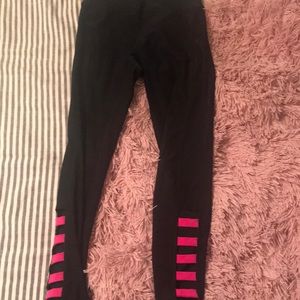 90 degree black and pink leggings